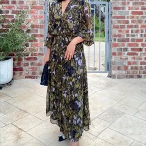 ZARA Floral Print Maxi Dress